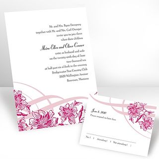 Flowers and Flourishes wedding invitations Flowers and Flourishes wedding invitations