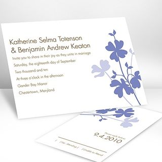 Floral Shadow wedding invitations Floral Shadow wedding invitations