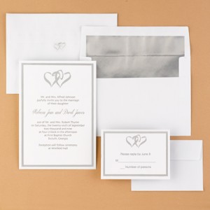 DIY Heart Wedding Invitations