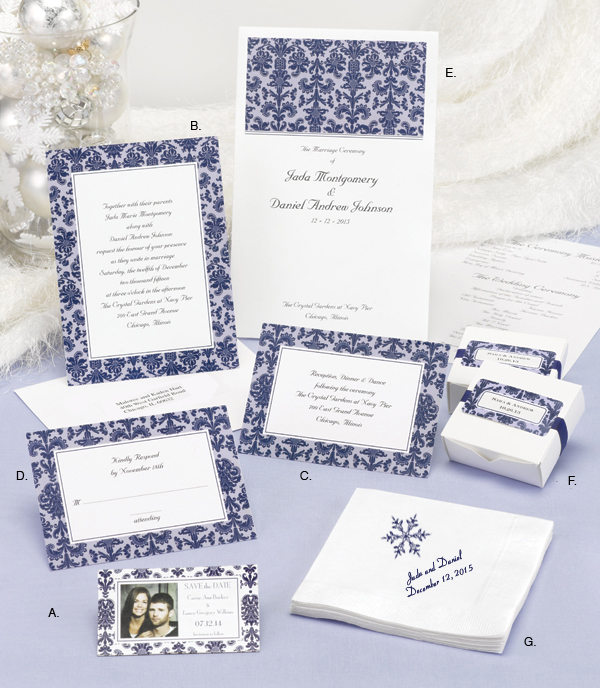 See Our Favorite Winter Wedding Invitation Ensemble