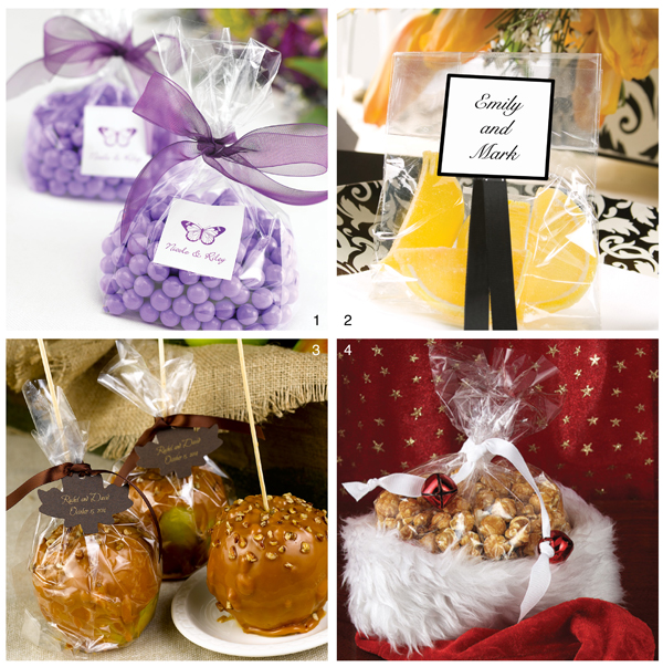 A Favor for all Seasons – featuring cellophane favor bags! Find your wedding inspiration at Ann