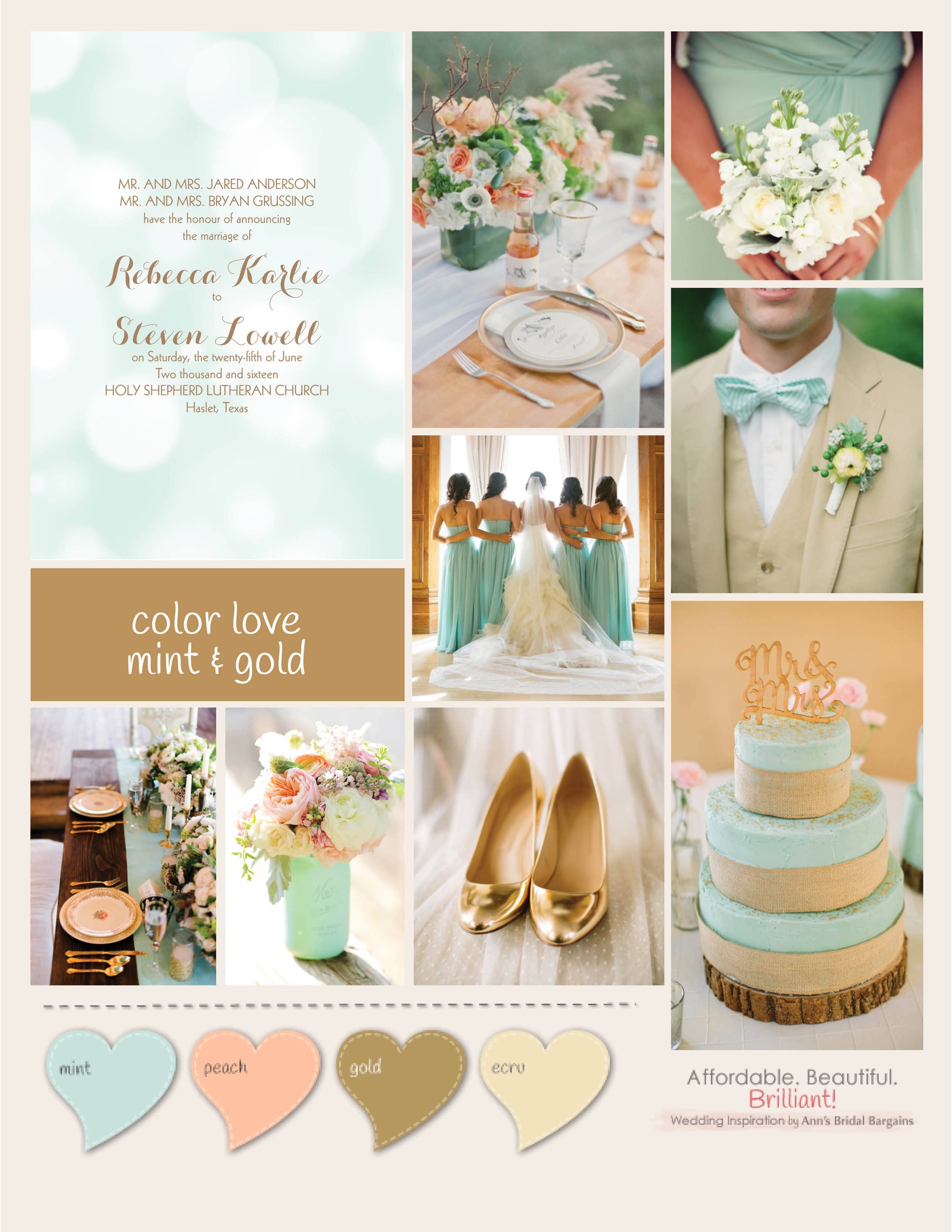 Color Love Mint And Gold Colorlove Mintgoldlowres