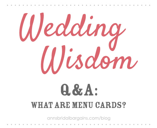 Q&A: What are menu cards?