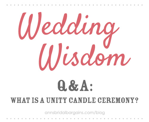 Q&A: What is a unity candle ceremony?