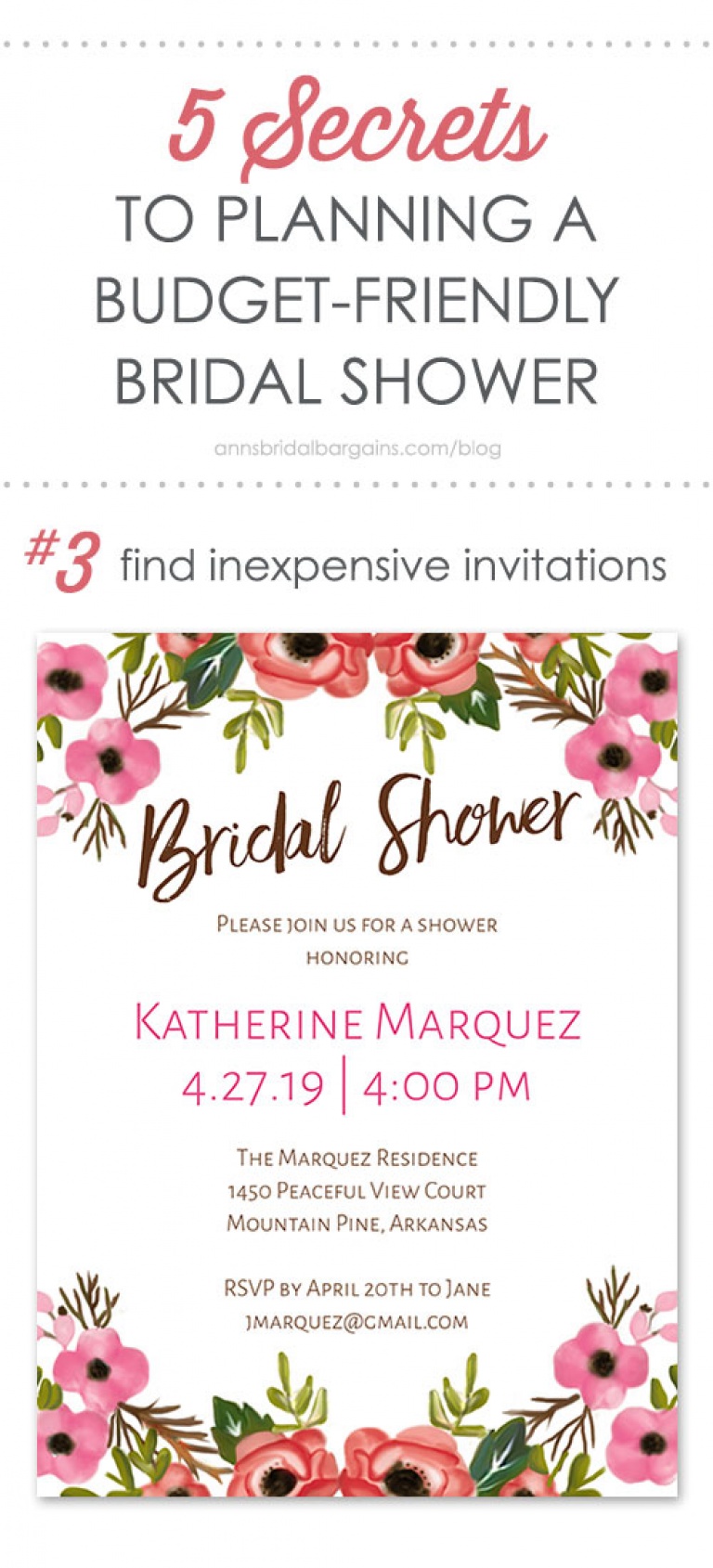 5 Secrets to Planning a BudgetFriendly Bridal Shower
