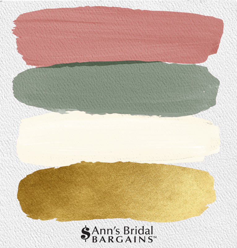 The Perfect Palette Dusty Rose Gold Ivory And Olive